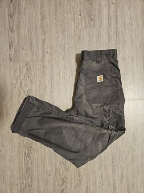Carhartt Gray Double Knee Convertible Cargo Pants (Convertible Shorts)